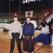 Чемпионат Европы 1997 год, 4-е место по кумитэ (поединку) среди мужчин, Швейцария, Давос. С Сэнсэем Хироши Ширае