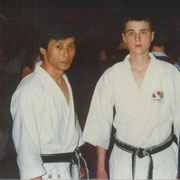 Чемпионат Европы 1997 год, 4-е место по кумитэ (поединку) среди мужчин, Швейцария, Давос. С Сэнсэем КАВАЗОЕ Масао